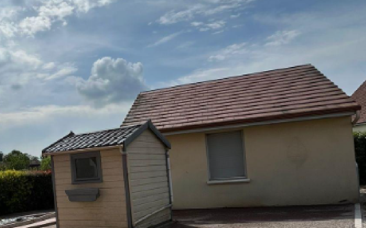 Cr�ation Cour en Alv�ostar� et Pav� la couture� � Pont R�my