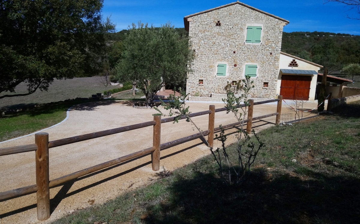 Conception Cour en Gravistar  Rochemaure ralise le 27/03/2018