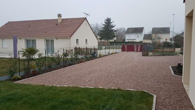 Ralisation Cour en Alvostar - Loir et Cher cre le 15/01/2019