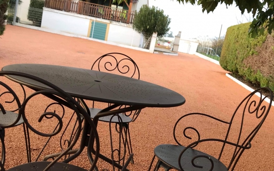 Cration Cour en Gravistar - Entreprise Babusiaux  Les Barthes ralise le 30/01/2019