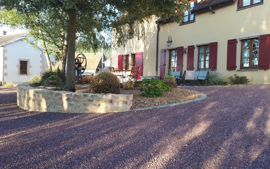 Cration Cour en Gravistar  Voudenay ralise le 15/02/2019