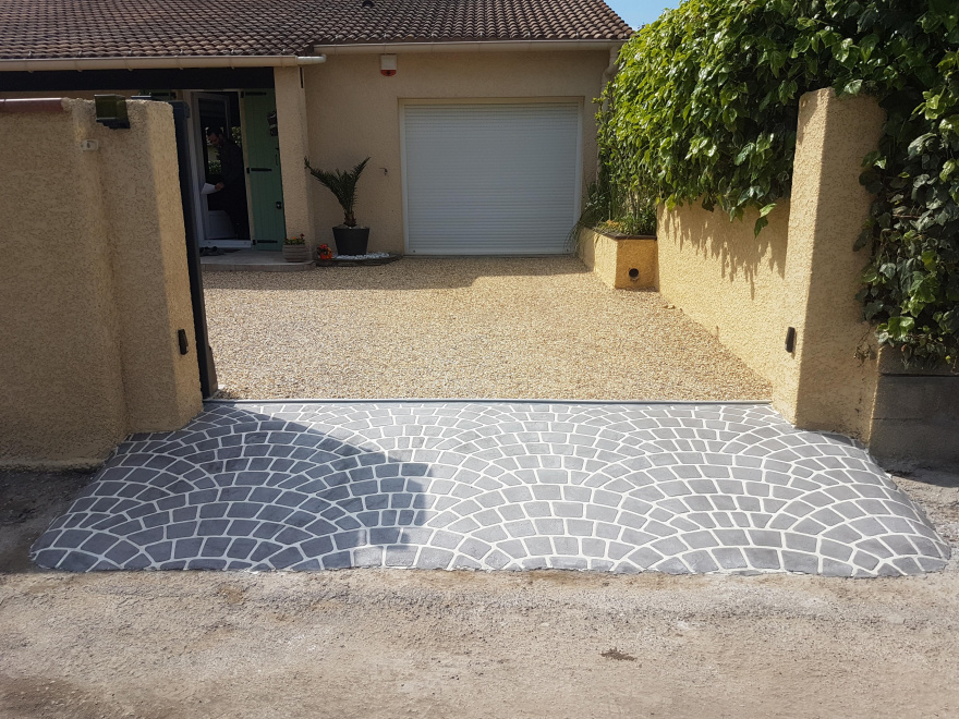 Ralisation Cour en Alvostar et Stardec  Saint Hilaire de brethmas conue le 17/07/2020