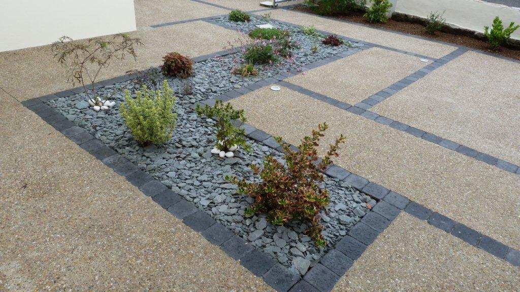 Cration Cour en bton decoratif - Morbihan conue le 28/10/2020