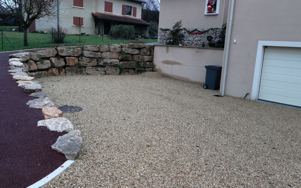 Ralisation Cour en Alvostar et Stardraine  Jassans-Riottier conue le 20/02/2018