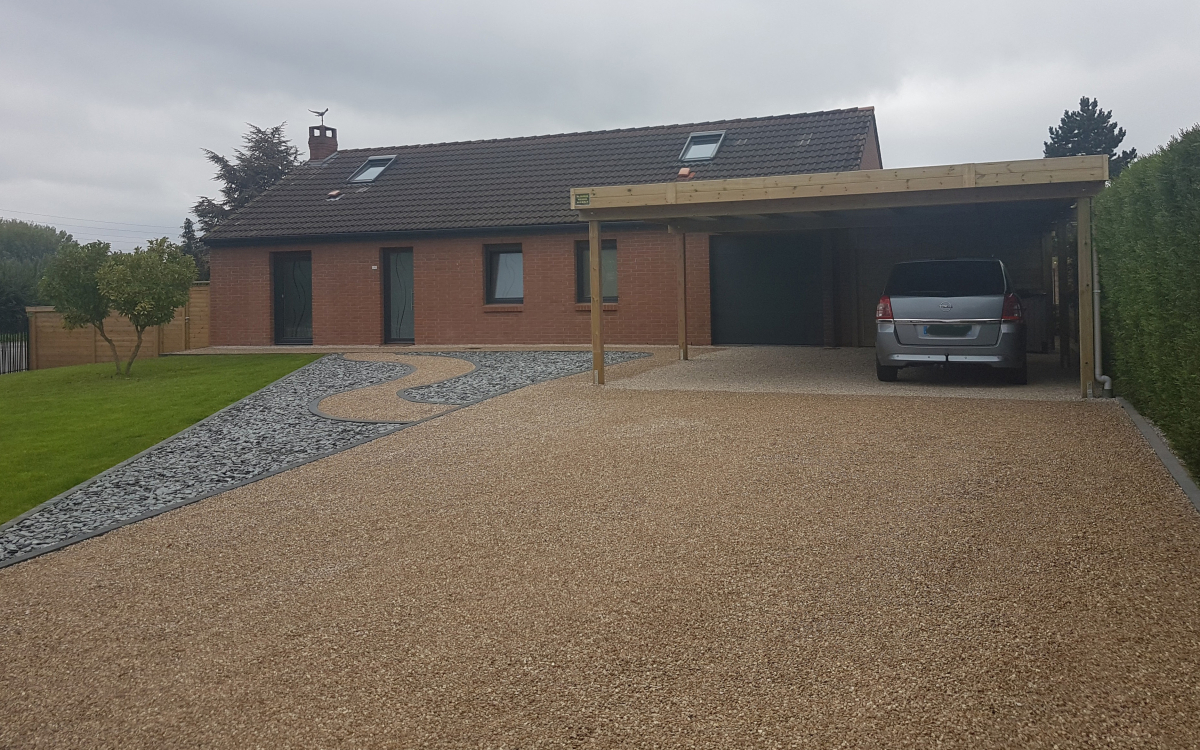 Conception Cour en Gravistar  Nieppe ralise le 21/02/2018