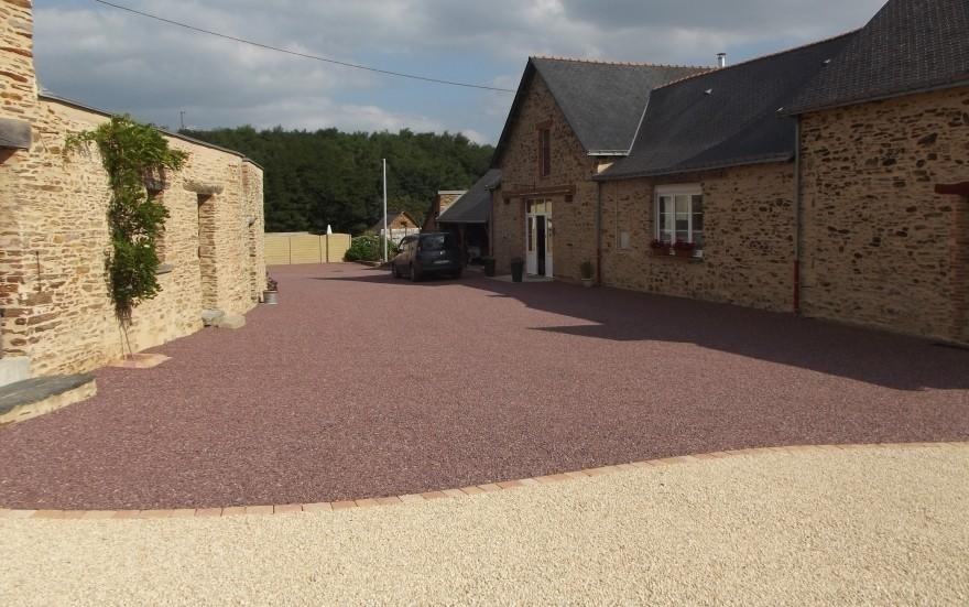 Conception Cour en Gravistar  Chateaubriant ralise le 01/05/2025