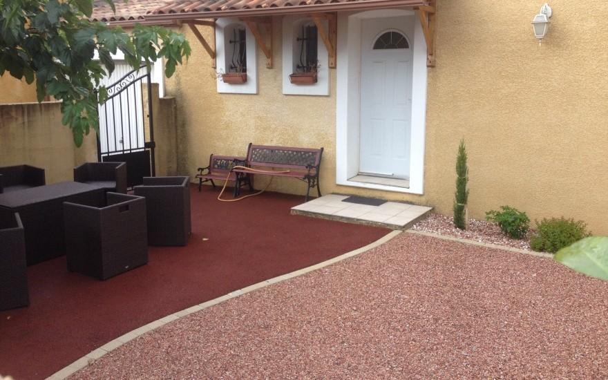 Ralisation Cour en Alvostar et Stardraine  Canet conue le 01/05/2025