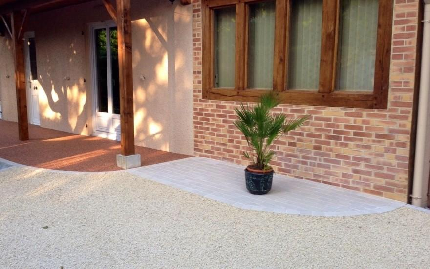Cration Cour en Gravistar, Hydrostar et pav La Couture  Montroty ralise le 30/04/2025