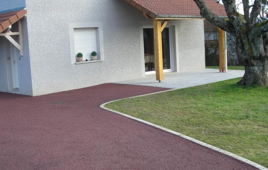 Cration Cour en Gravistar et pav La Couture  Rochetoirin conue le 30/04/2025