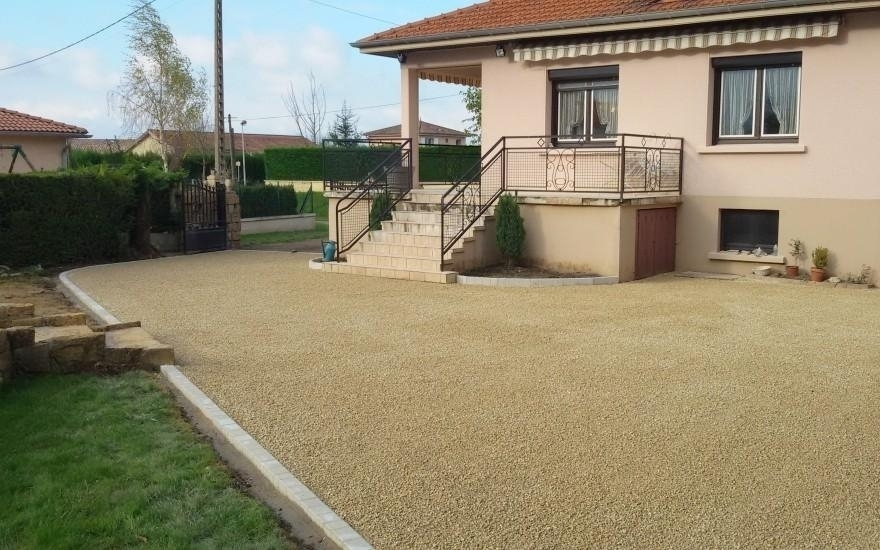 Ralisation Cour en Alvostar  Savigneux conue le 01/05/2025