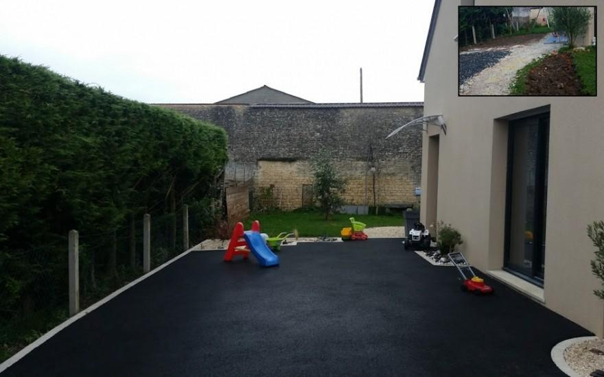 R�alisation Cour en enrob� noir � chaud � Falaise con�ue le 13/12/2025