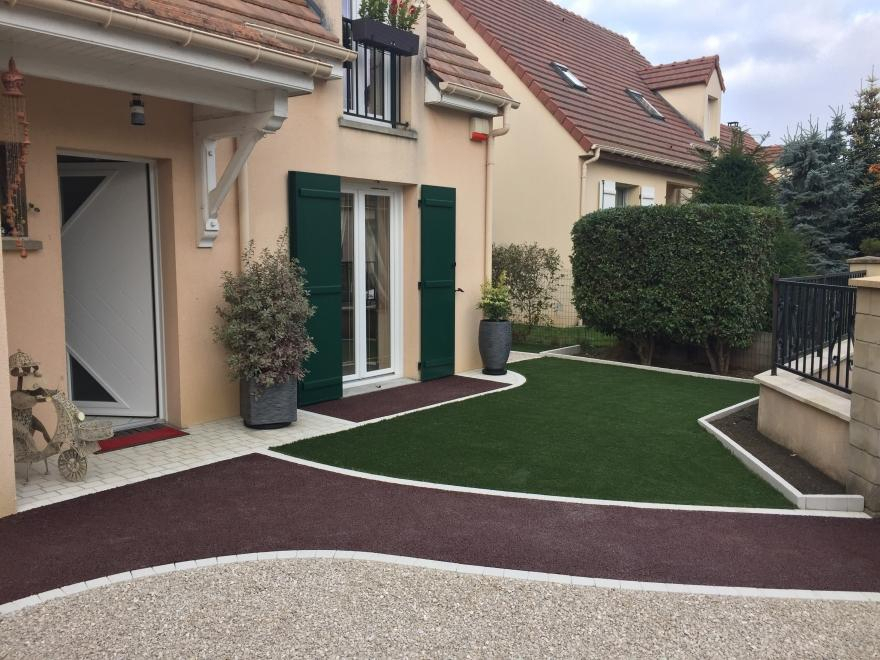 Ralisation Cour en Stardraine, DM Green, Alvostar et pav La Couture  Maurecourt cre le 01/05/2025