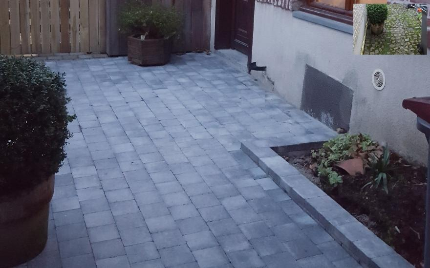 Cration Cour en pavage  Roubaix conue le 01/05/2025