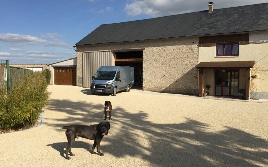 Conception Cour en Alvostar  Angerville cre le 30/04/2025