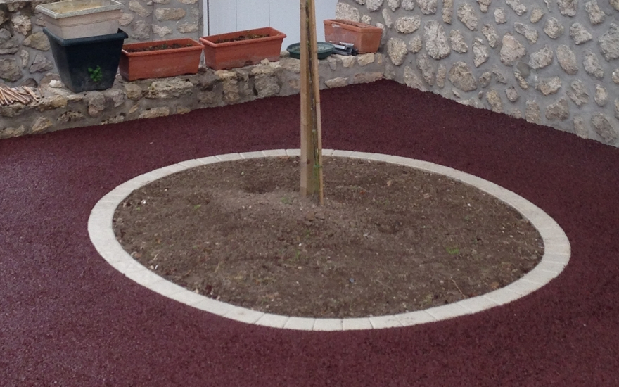 Cration Cour en Stardraine  Mrville ralise le 01/05/2025
