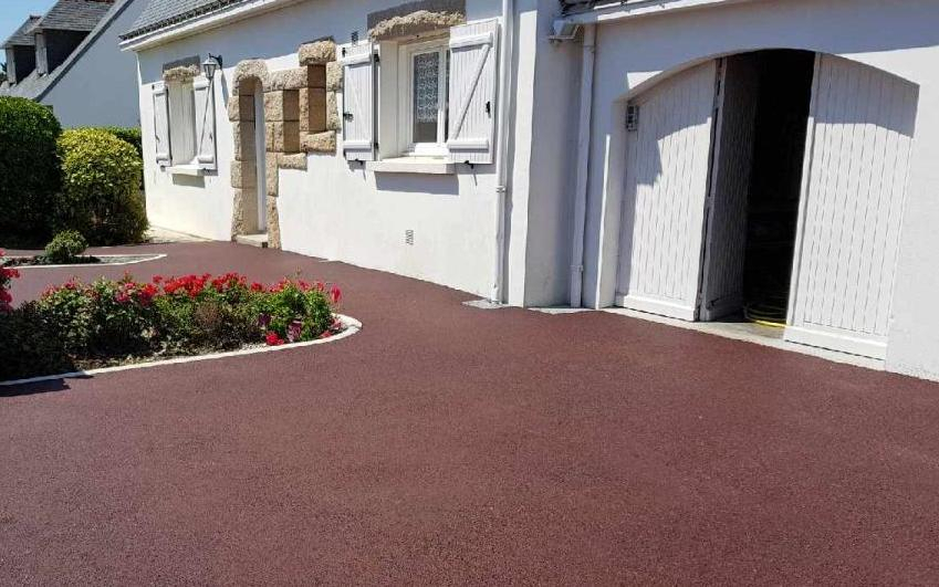 Cration Cour en Stardraine  Auray ralise le 28/12/2017