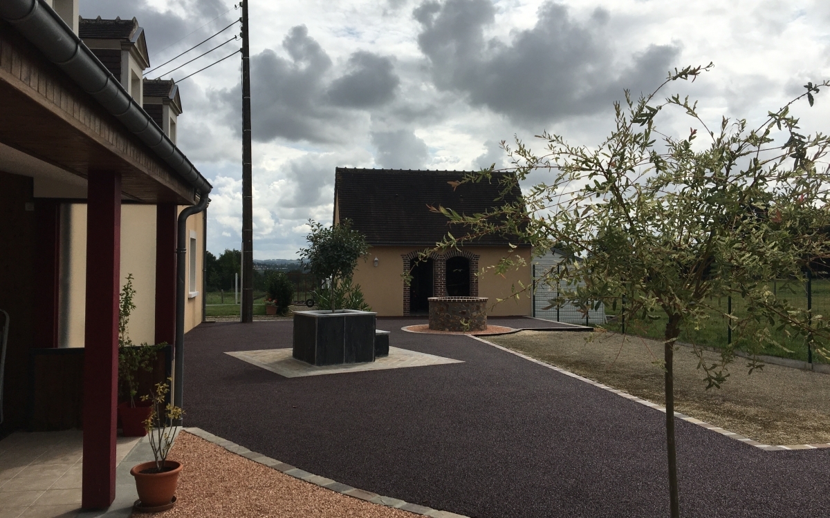 Cration Cour en Stardraine  La Chapelle-du-Bois conue le 28/12/2017