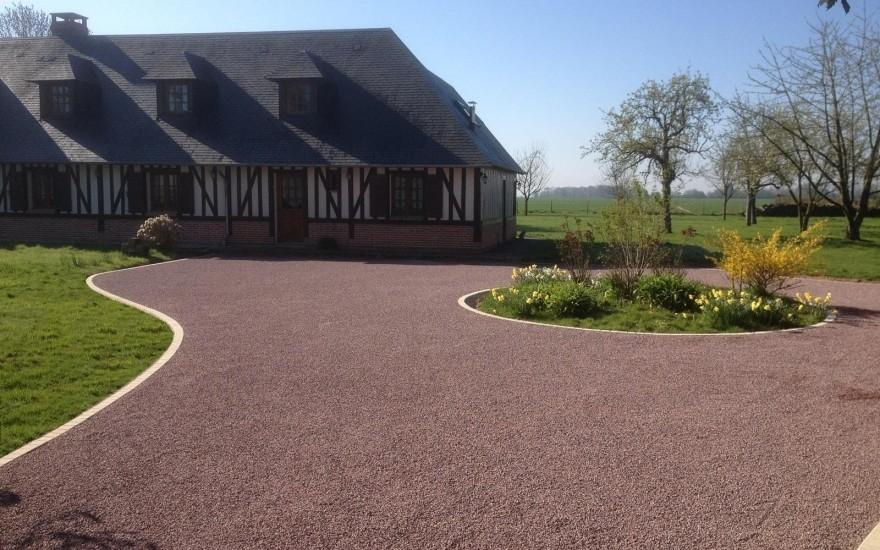 Ralisation Cour en Gravistar  Saint-Aubin-le-Vertueux conue le 30/04/2025