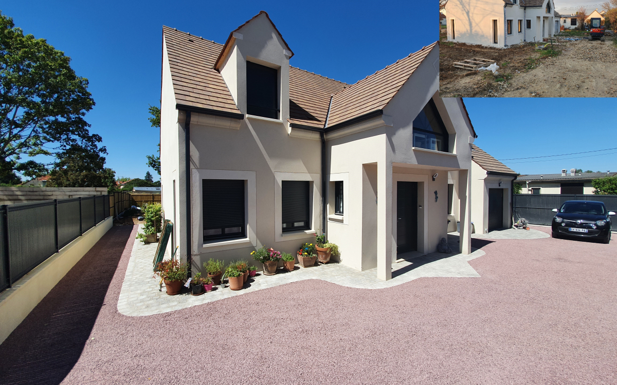 Cration Entre de maison en Alvostar, pavage dallage et Pav la couture  mennecy conue le 11/01/2021