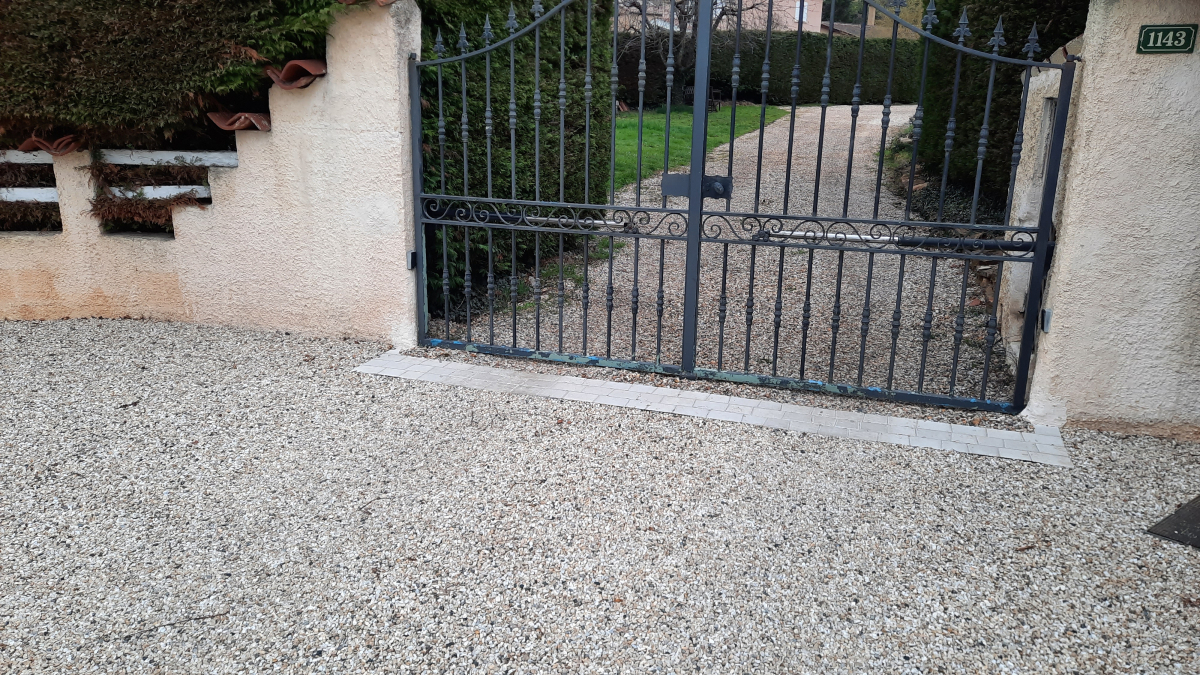 Cration Entre de maison en Gravistar et Pav la couture  DENICE ralise le 23/10/2020