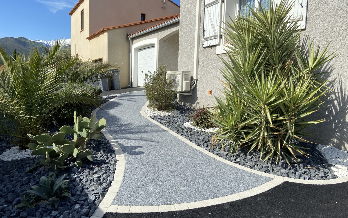 Ralisation Entre de maison en enrob  chaud, Hydrostar et Pav la couture  Vina conue le 29/04/2021