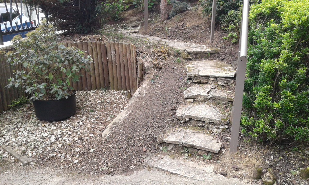 Cr�ation Entr�e de maison en pavage dallage � BRUNOY r�alis�e le 28/06/2023