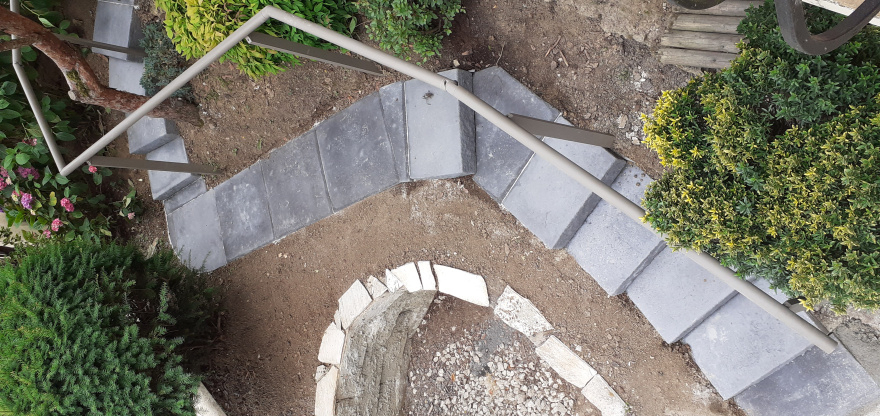 Cr�ation Entr�e de maison en pavage dallage � BRUNOY r�alis�e le 28/06/2023