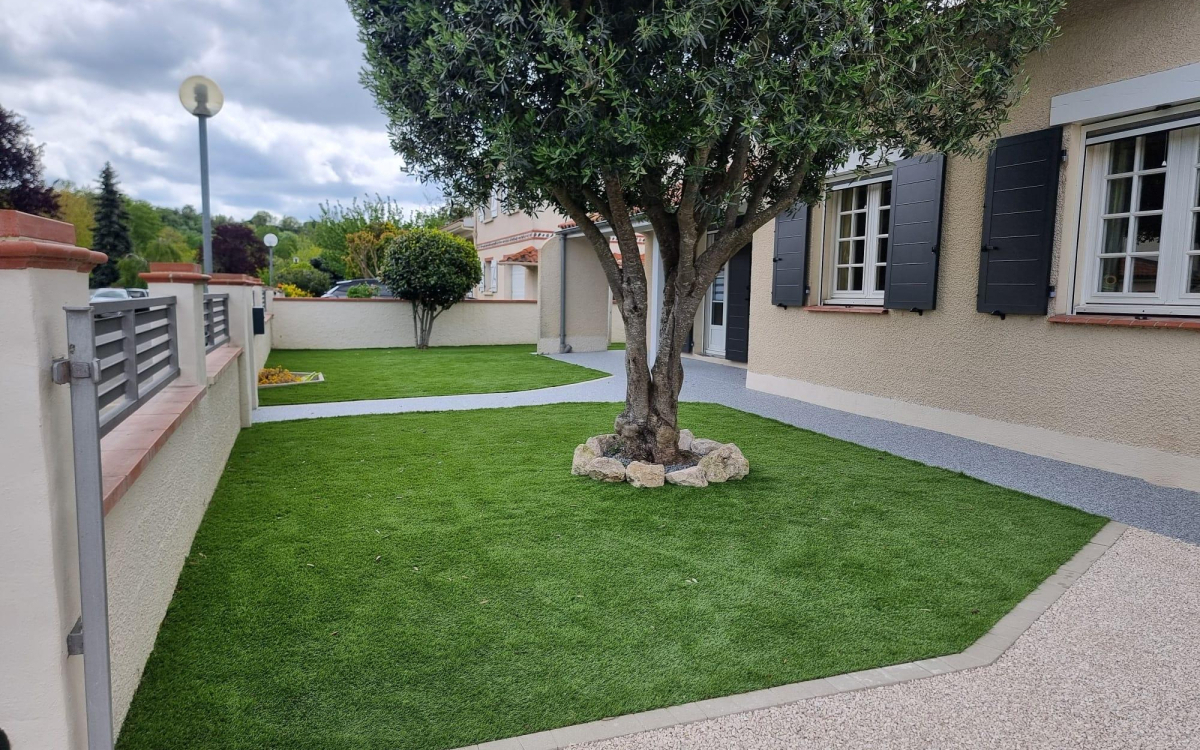 Conception Entre de maison en Alvostar, Dm green, Hydrostar et Pav la couture  Muret ralise le 26/04/2024