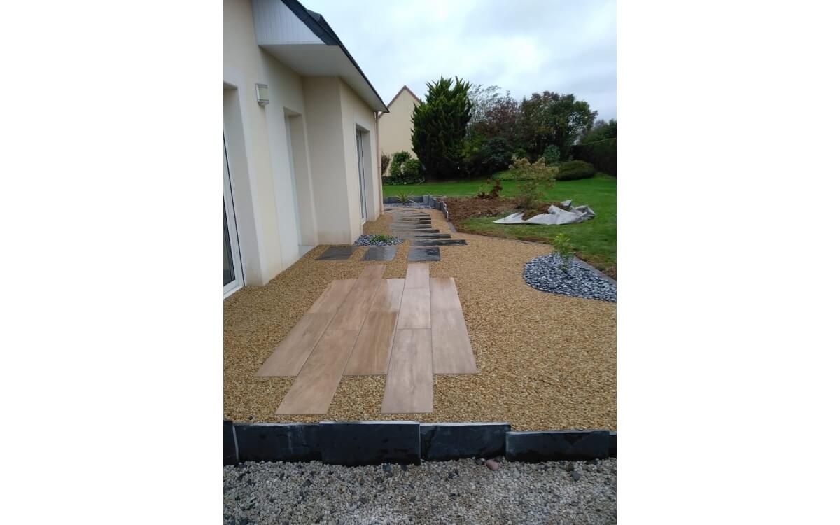 Conception Entre de maison en Alvostar, dallage sur plots et Dm profil  CONDE SUR VIRE cre le 13/10/2025
