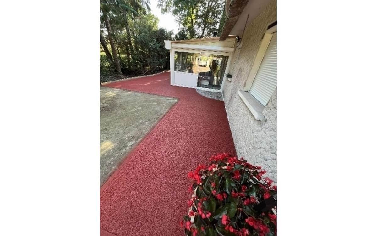 Cration Entre de maison en bton decoratif - Allier