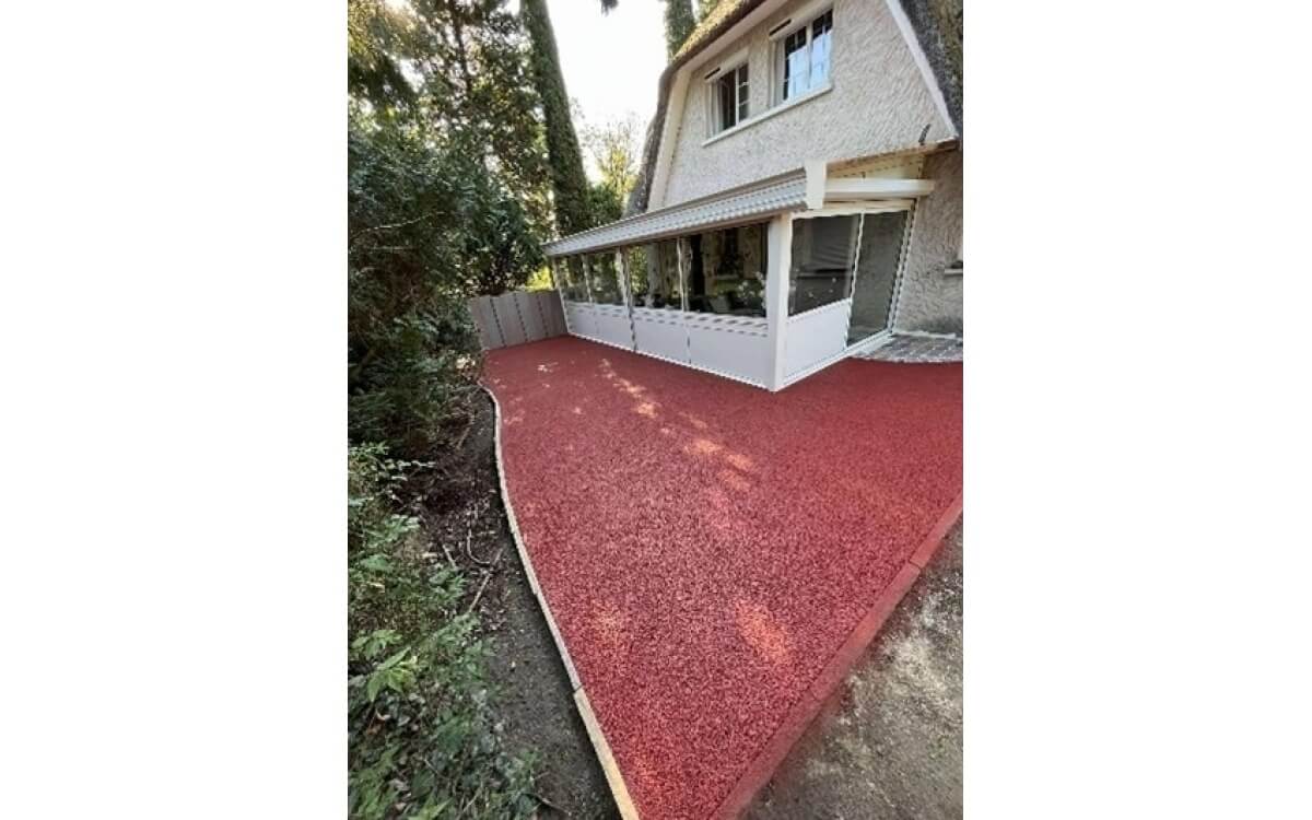 Cration Entre de maison en bton decoratif - Allier