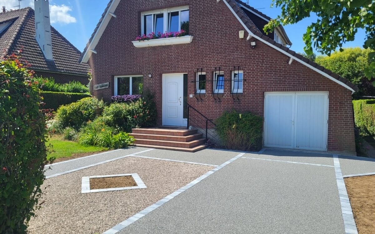 Conception Entre de maison en Alvostar, dallage  pavage et Hydrostar  SOCX ralise le 08/07/2025