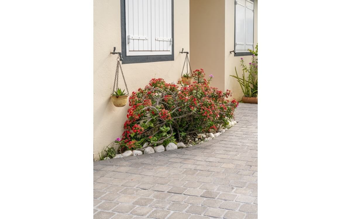 R�alisation Entr�e de maison en Pav� la couture� - Martinique