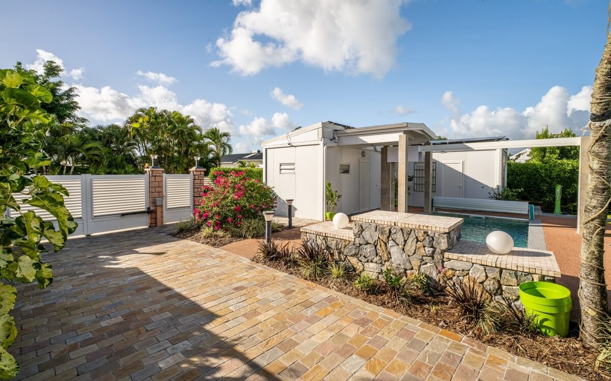 Conception Entr�e de maison en Pav� marjolaine� - Martinique