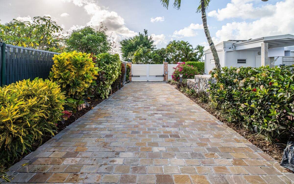 Conception Entr�e de maison en Pav� marjolaine� - Martinique