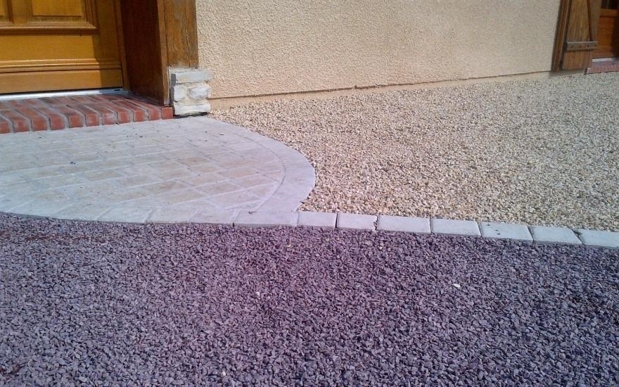 Cration Entre de maison en pav La Couture  Gonneville sur Mer ralise le 01/05/2025