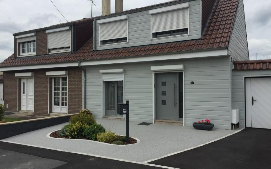 Ralisation Entre de maison en Alvostar et enrob noir  chaud  Valenciennes conue le 30/04/2025