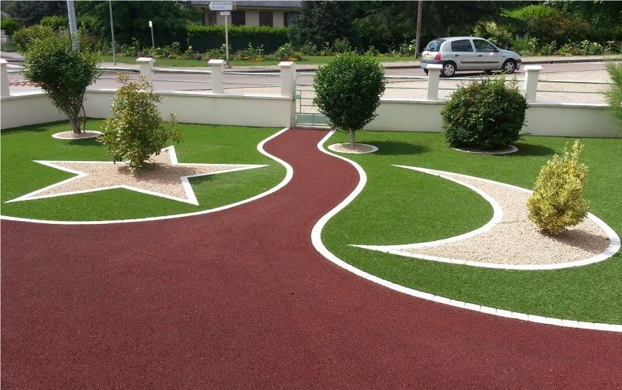 Cration Motif dans cour Stardraine et DM Green  Saint Rmy conue le 30/04/2025
