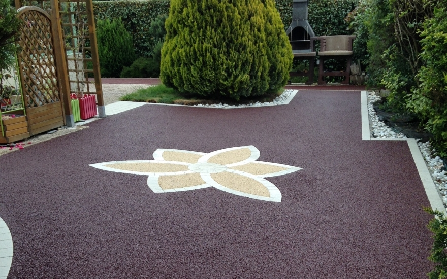 Motif Dessin Pave Sur Enrobe