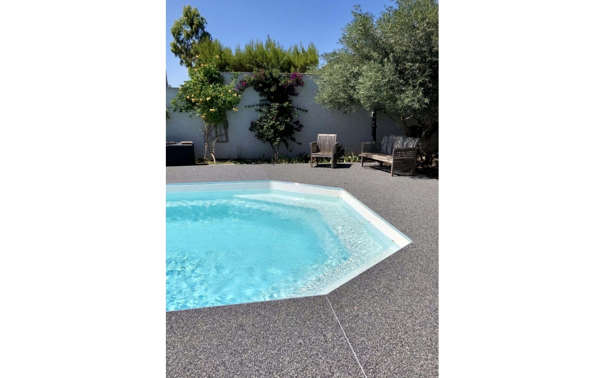 Cration Plage de piscine en Hydrostar  Narbonne conue le 06/07/2021