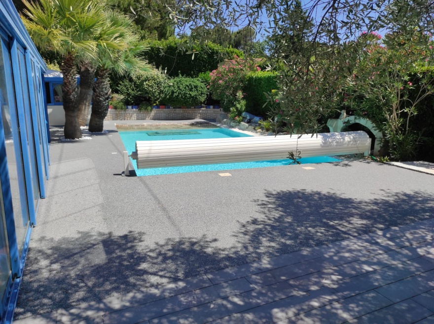Conception Plage de piscine en Hydrostar - Drme ralise le 17/03/2022