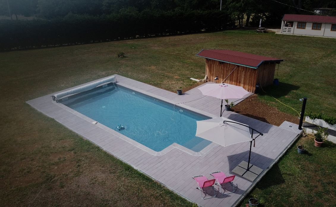 Cration Plage de piscine en Boib  sarlat la caneda conue le 12/06/2023