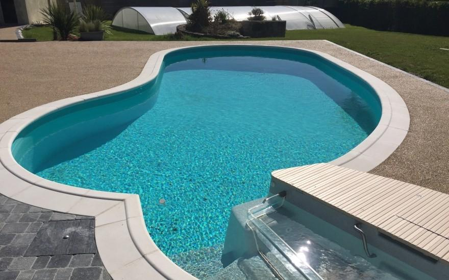 Conception Plage de piscine en Minralstar en Vende  Les Herbiers ralise le 01/04/2019