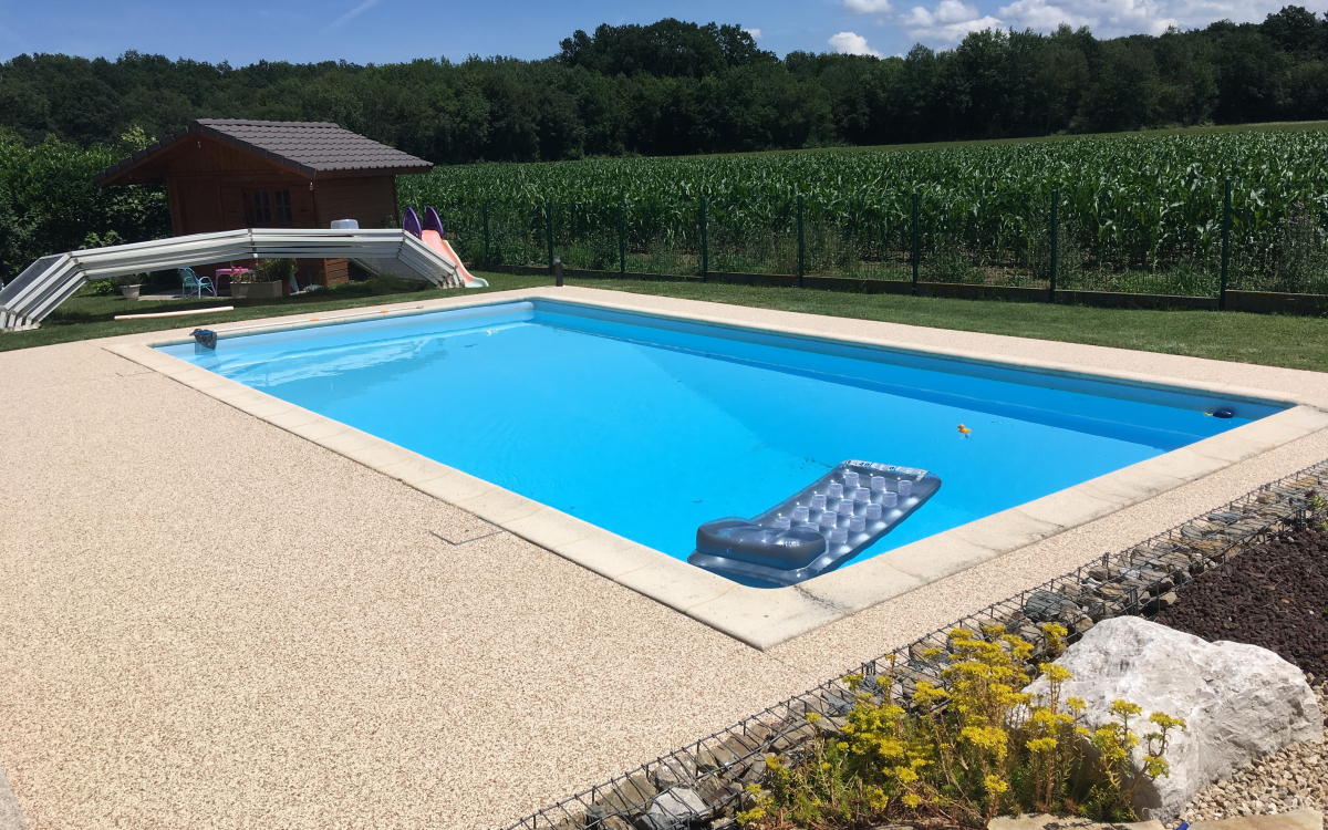 Conception Plage de Piscine en Hydrostar  Chens sur Leman ralise le 28/06/2018