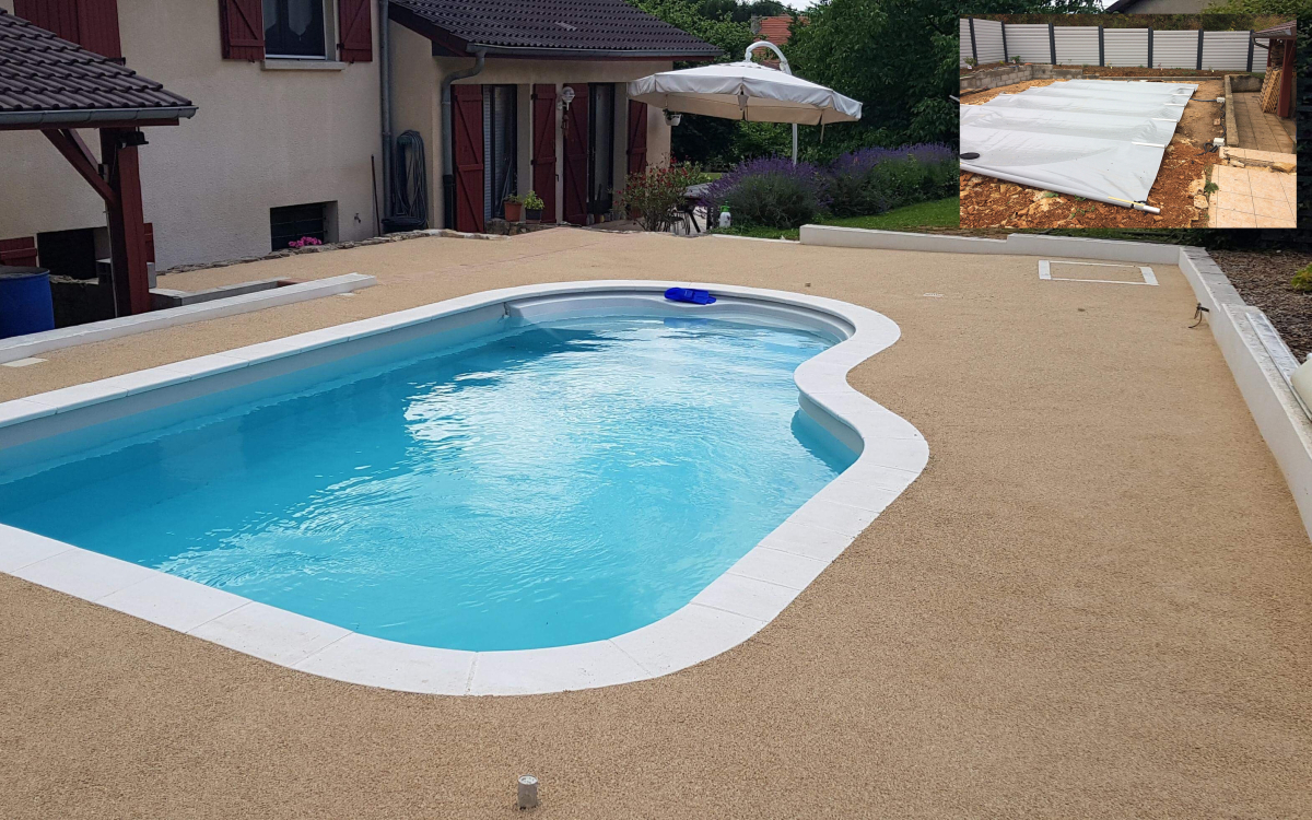 Conception Plage de piscine en Minralstar - Entreprise Auburtin  54200 ralise le 19/07/2018