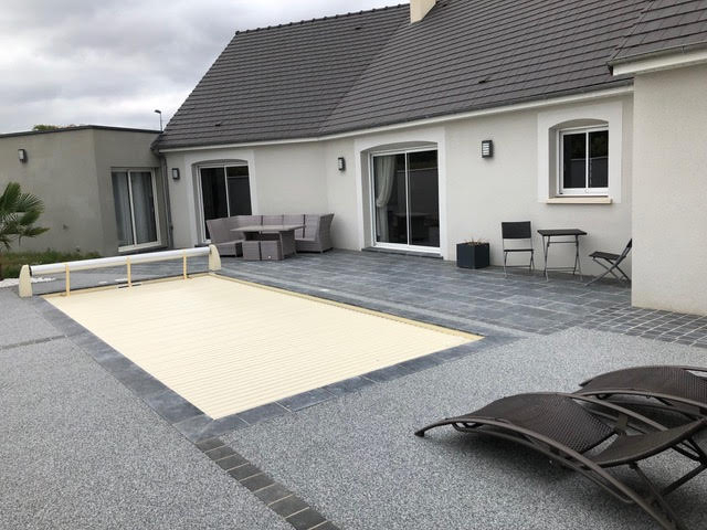 Cration Plage de piscine en Hydrostar - Loir et Cher conue le 15/01/2019