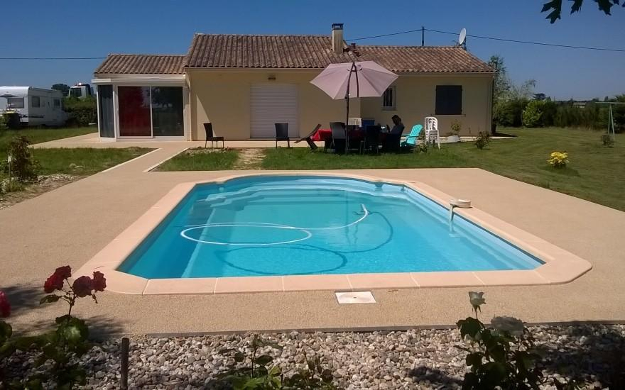 Conception Plage de piscine en Minralstar  Marmande