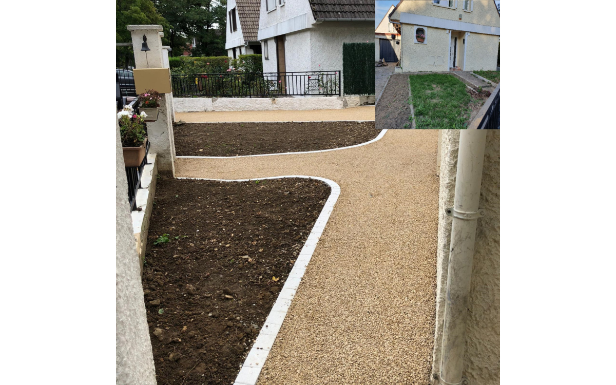 Ralisation Terrasse en Alvostar, Boib et Pav la couture  BONDOUFLE conue le 11/01/2021