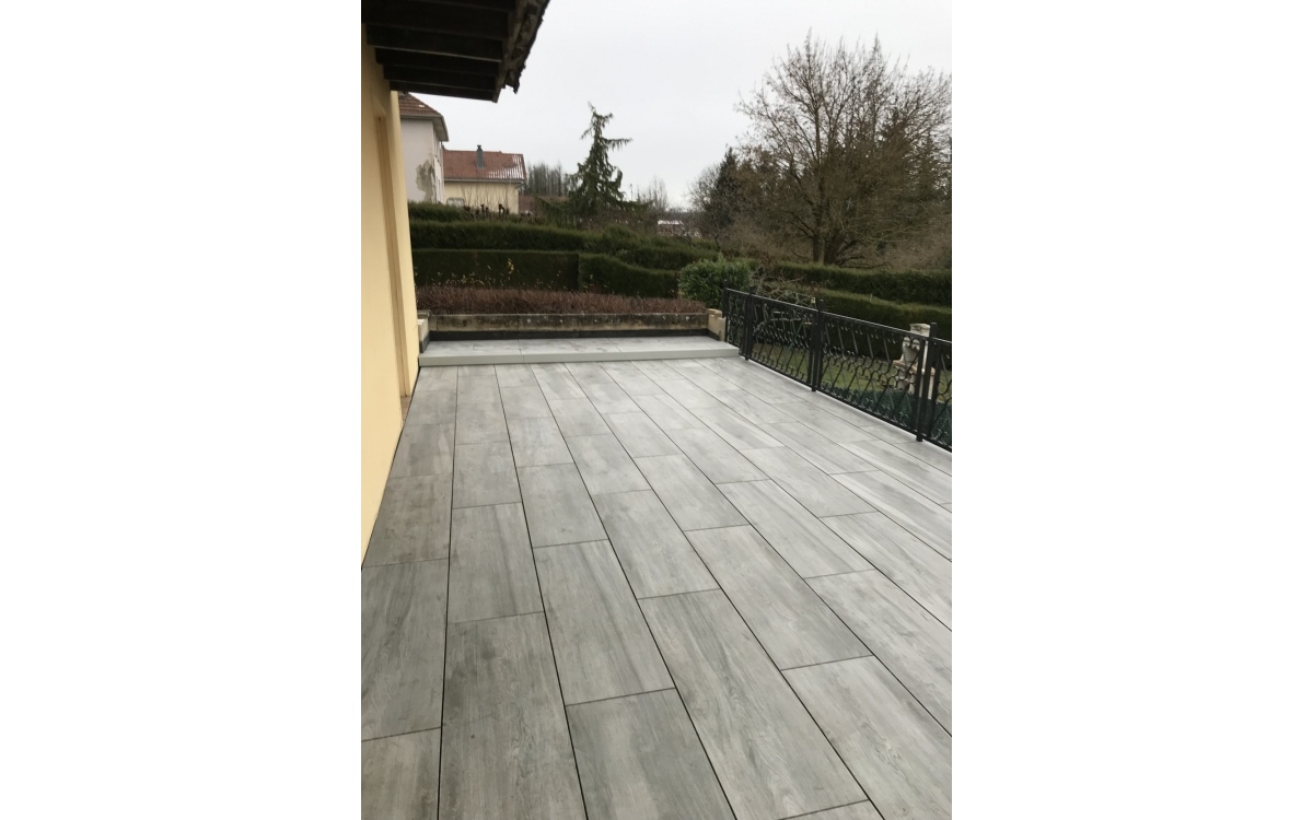 Ralisation Terrasse en terrasse sur plots - Doubs cre le 22/02/2021