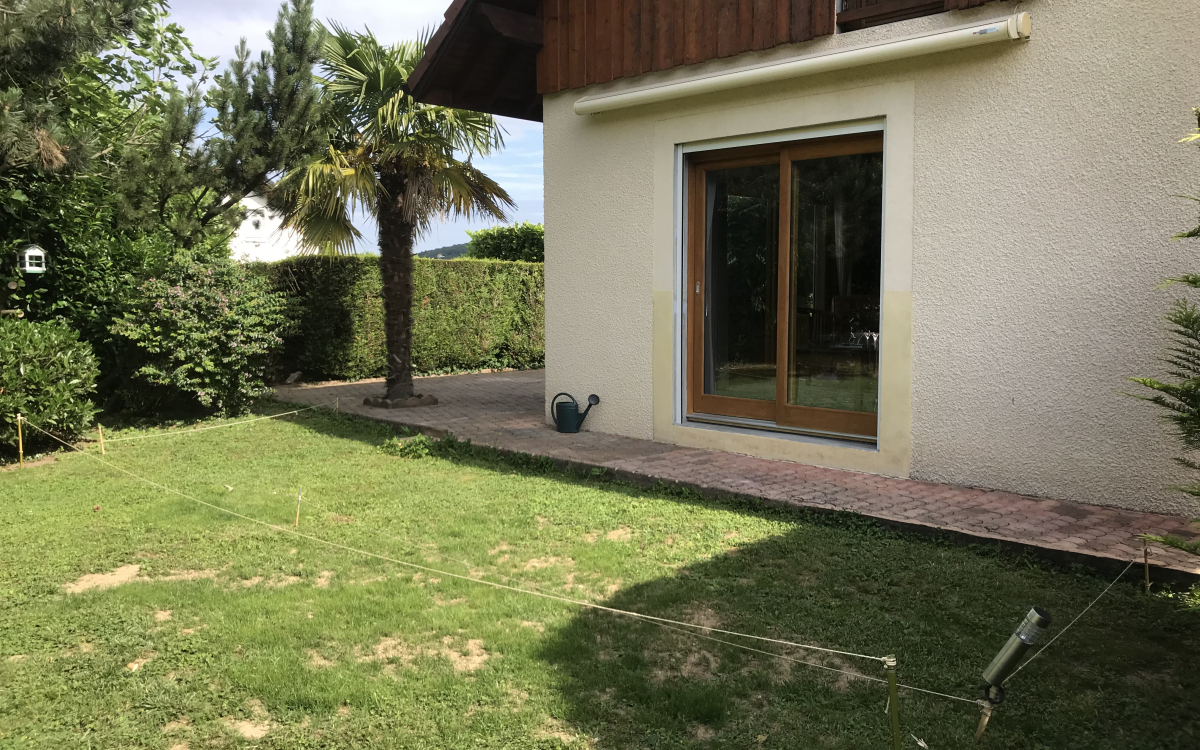 Conception Terrasse en grs crame et terrasse sur plots  AIX LES BAINS ralise le 15/06/2020